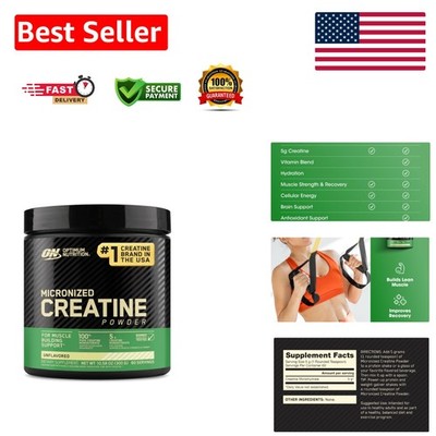 Keto-Friendly Micronized Creatine Monohydrate Powder - 60 Servings, No Additives