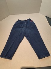 Vintage Oshkosh Toddler Jeans Size 3t Blue Cotton Made In U.S.A