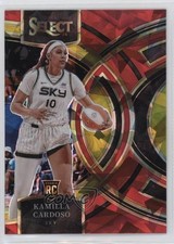 2024 Panini Select WNBA Premier Level Red Ice Prizm Kamilla Cardoso #195 1gk6