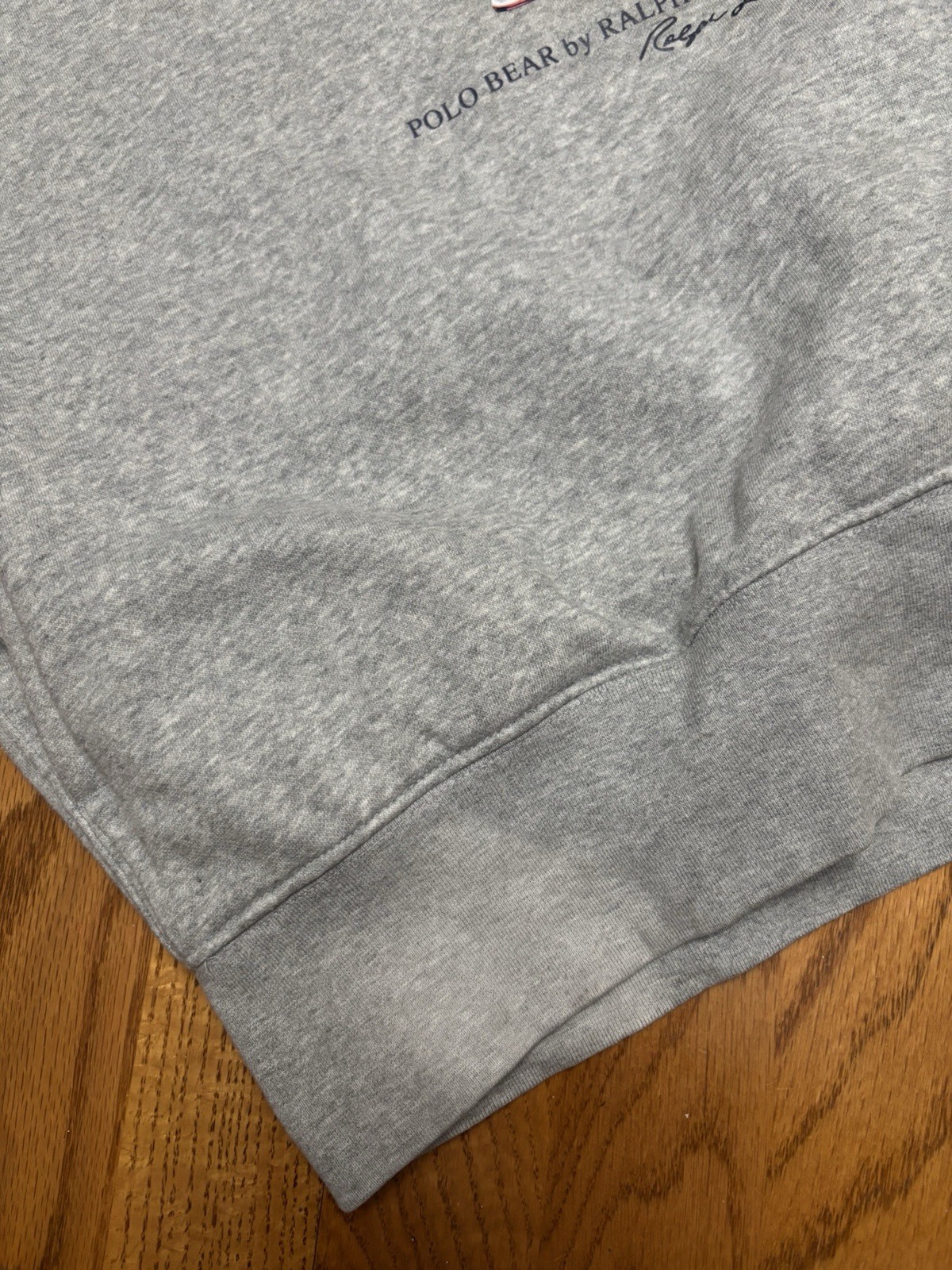 POLO RALPH LAUREN Men’s Fleece Hoodie Olympics Team USA Bear Grey Size Medium thumbnail 12