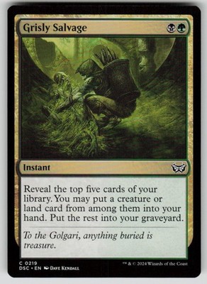 Grisly Salvage Common Commander: Duskmourn: House of Horror 219 MTG NM 2024