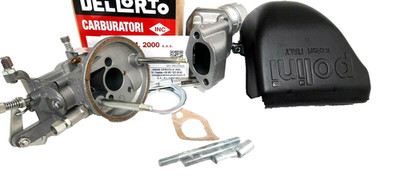 Carburetor 19.19 DELL'ORTO + Polini Reed Valve Manifold Vespa 50 Special L R N