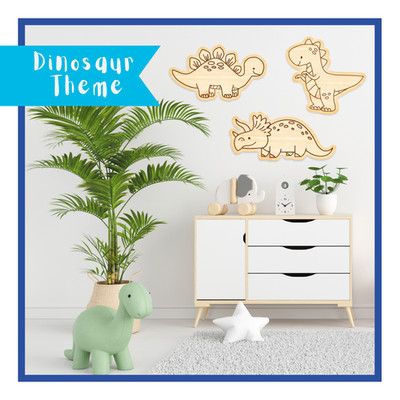 Personalisierte Namen Holz Dinosaurier Deko für Kinderzimmer, Kinderzimmer, Spielzimmer