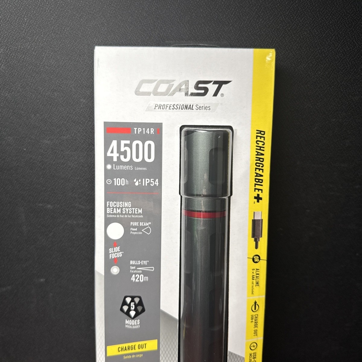 coast hp8r 760 lumen rechargeable pure beam focusing led flashlight Watch with Slide Focus and Flex Charge on Amazon Live There are penlights COAST Products HP8R 1000 Lumen