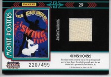 2011 Americana MOVIE POSTERS MATERIAL GINGER ROGERS Swing Time Astaire SP #/499