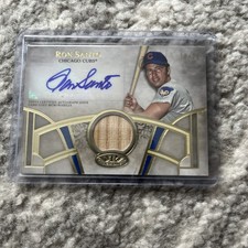 2021 Topps Tier One Ron Santo Autograph Bat Card 18/25 HOF Chicago Cubs TIAR-RS