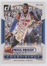2014-15 Panini Donruss Court Kings Press Proof Blue /99 Greg Monroe #9 0h7e