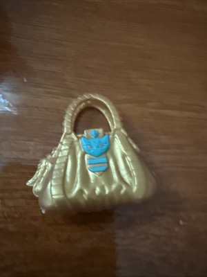 2013 Monster High Cleolei Cleo de Nile Toralei Freaky Fushions GOLD CAT PURSE