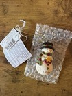 Personalised - olivia Ceramic Snowman CHRISTMAS Tree Hanging decoration