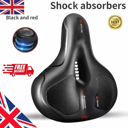 WIDE BIG BUM BIKE BICYCLE GEL CRUISER EXTRA COMFORT SPORTY SOFT PAD SADDLE SEAT - Picture 8 of 9