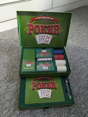 Vintage Poker & Würfelspiele Geschenkset komplett 100 Chips Texas Holdem 2005