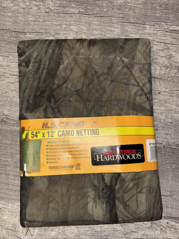 Hunters Specialties 54" x 12' H.S.Camo Netting Realtree Hardwoods USA Made