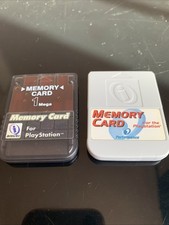 Sony PlayStation 1 PS1 Memory Card Lot of 2