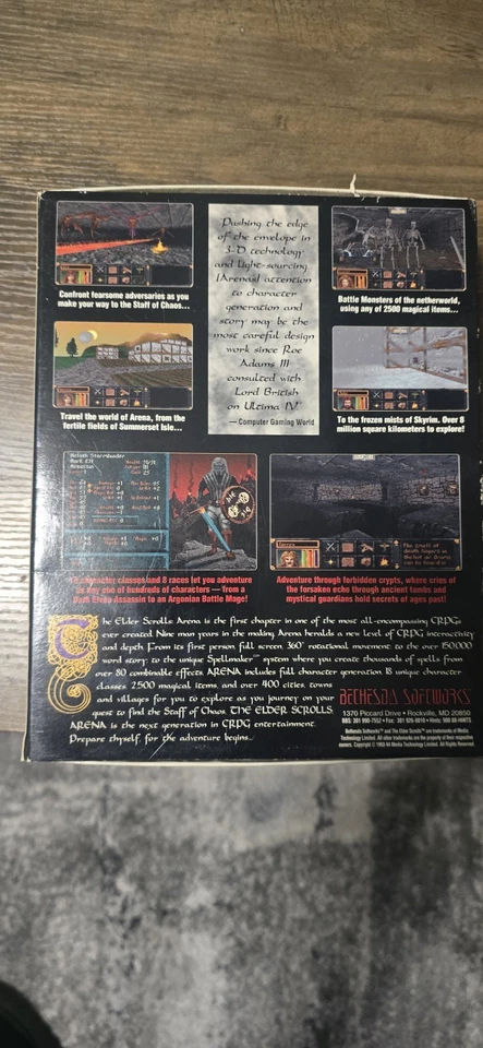 The Elder Scrolls: Arena - Bethesda - Vintage (1994) CD-ROM - Image 2 of 4