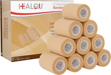 12 Rolls 2"x5yd Self Adhesive Bandage Wrap, Cohesive Athletic Vet Tape
