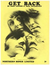 The Beatles ?Get Back? sheet music