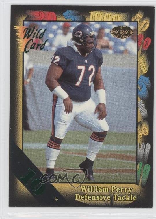 1991 Wild Card 10 Stripe William Perry #103 0b5