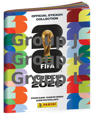 2026 FIFA Panini Groups J K & L World Cup You Pick Your Player
