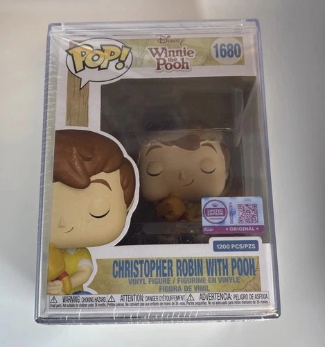 CHRISTOPHER ROBIN WITH POOH Funko Pop LE 1/1200 Winnie DISNEY Sealed Hard Stack