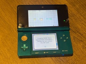 Nintendo 3DS Aqua Blue Handheld Console System VG Shape Authentic USA Version