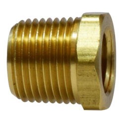 3/4" x 1/2" Male NPTF x Female NPTF Hex Bushing Reducer Solid Brass Pipe Fitting - Picture 1 of 5