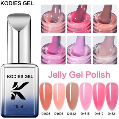 KODIES GEL Jelly Gel Nagellack Translucent Nagellack Semi Permanent UV/LED
