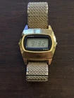 Timex SSQ Digital Watch Women Gold Tone, Vintage 1970s