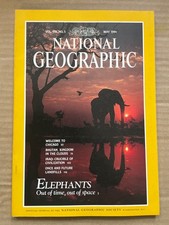 National Geographic: Elephants, Chicago, Iraq, May 1991 Magazine