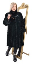 A5598 GESCHORENER NERZMANTEL PELZ JACKE PELZMANTEL SHEARED MINK FUR COAT JACKET