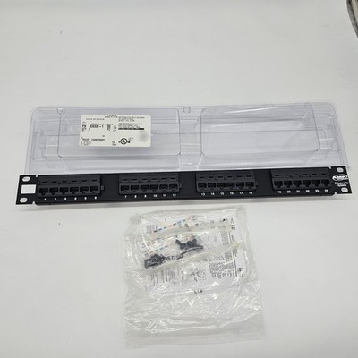 CAT5e 24 Port Patch Panel RJ45 110 UL Network Ethernet 19'' Rack Mount 1U 1RU