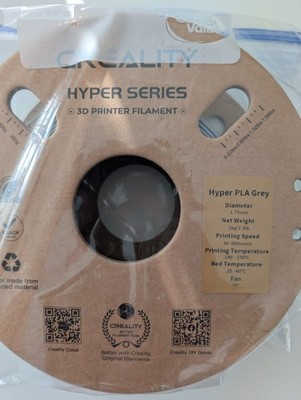 Creality Hyper PLA Grey 3D Printer Filament