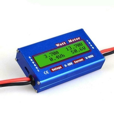 Digital LCD Watt Meter Battery Balance 60V100A DC RC Volt Ammeter Amp Analyzer
