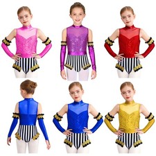 Girls Ringmaster Halloween Bodysuit Festival Circus Dance Outfits Carnival