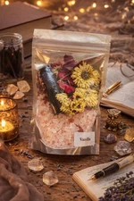 WEALTH Bath Salt Ritual Bag With Essential Oil Dropper SPELL WITCH SUCCESS FAVOR