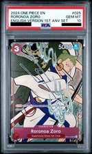 Roronoa Zoro (English Version 1st Anniversary Set) OP01-025 One Piece PSA 10