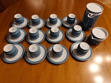 Richard Ginori servizio caffè vintage 12 persone, porcellana, anni '70