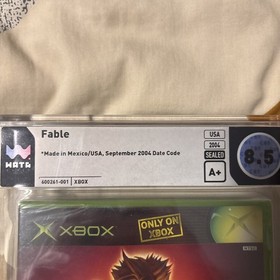 Fable (2004) Xbox Factory Sealed Graded Video Game WATA Grade 8.5 A+