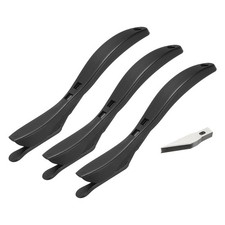 3Pcs Wrapping Paper Cutter with Blade for Wrapping Paper, Black