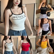 Einzigartiges schmal geschnittenes bauchfreies Oberteil mit Buchstabenmuster fü