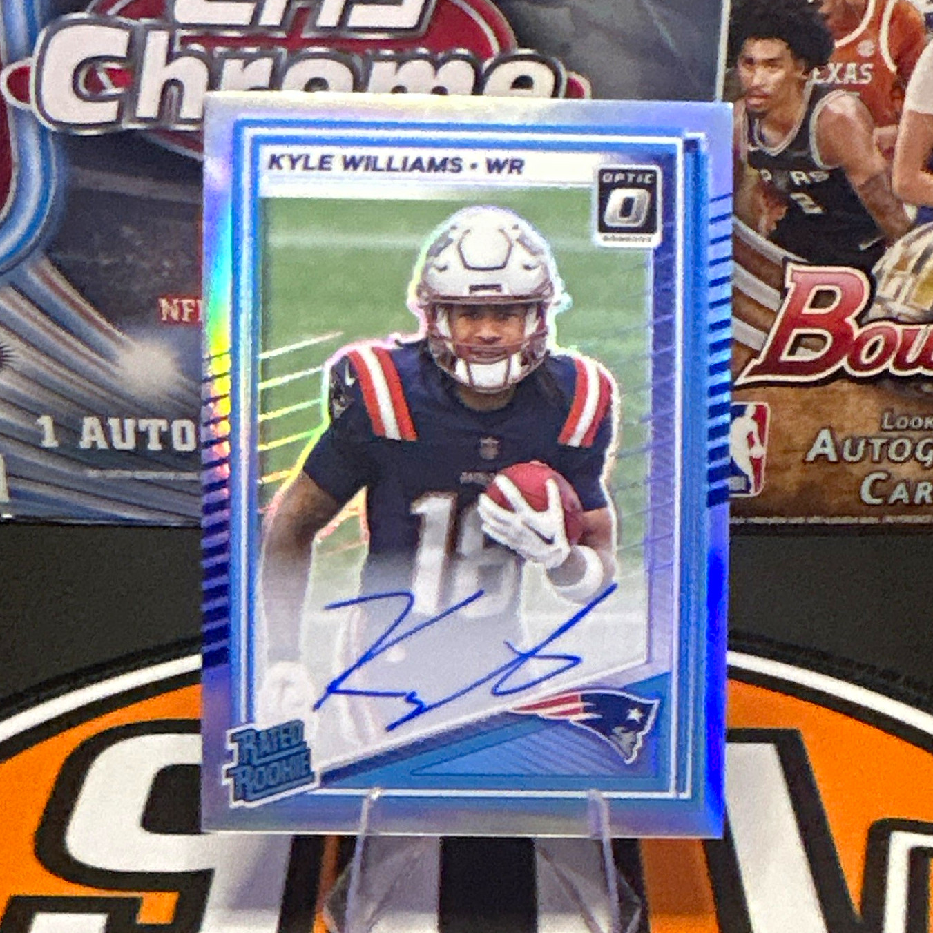 Panini Donruss Optic 2023 Kyle Williams  Rated Rookie On Card Auto /199 Patriots