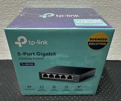 TP-LINK Technologies TL-SG105 5 Ports Gigabit External Switch *NEW SEALED*
