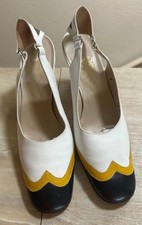Vintage Designer Rosina Ferragame Schiavon Sling Back, 3 color, heels. Size 10