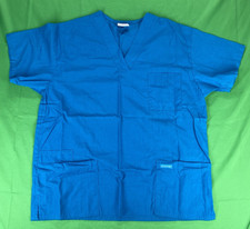 Medium Blue Peaches Scrub Shirt
