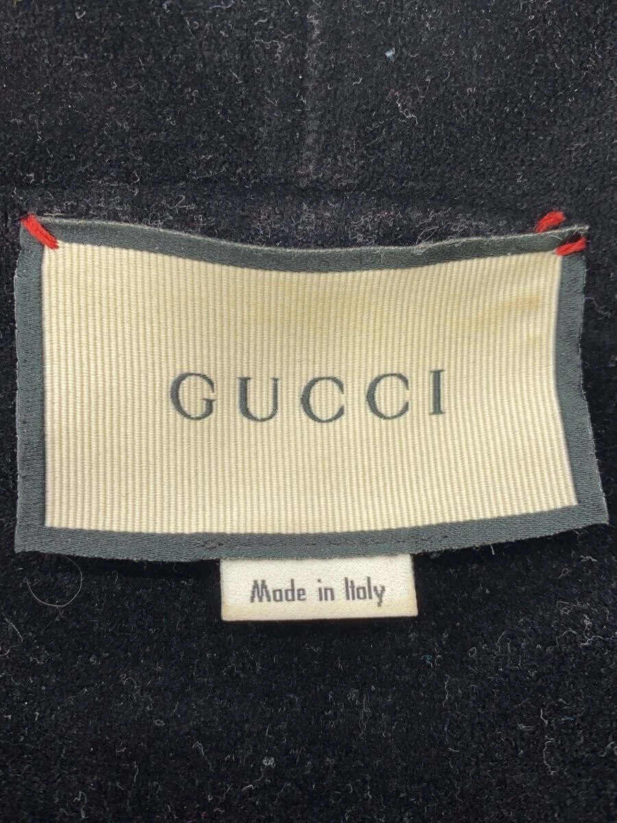 GUCCI 527964 X9V07 Felpa con cappuccio e zip in velluto nero XL #EG AGA