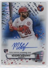 2023 Topps Pristine Blue Pulsar Refractor 52/75 Michael Stefanic Auto 12ty