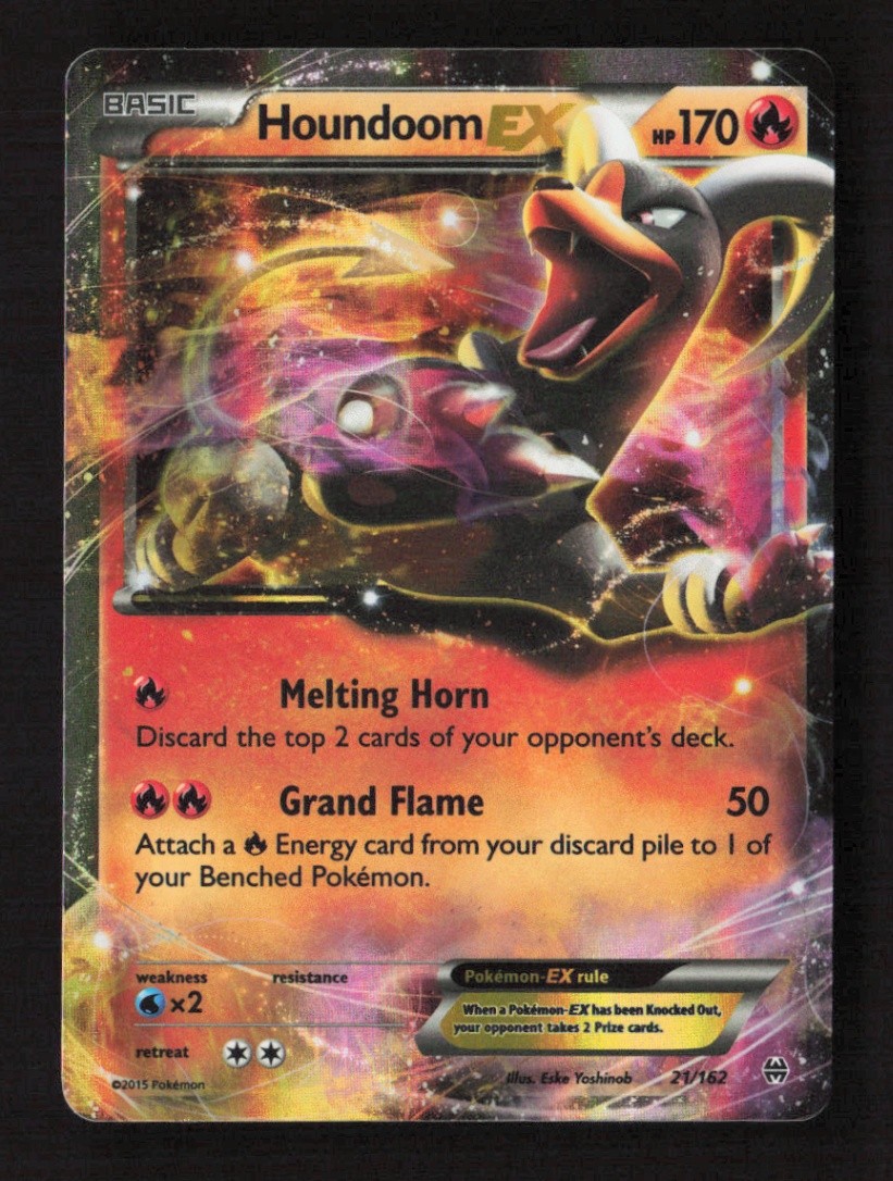 Houndoom EX Ultra Rare Holofoil XY - BREAKthrough 21/162 NM Pokémon TCG