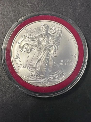 2008 WALKING LIBERTY AMERICAN EAGLE .999 FINE SILVER DOLLAR COIN 1oz. $1 USA