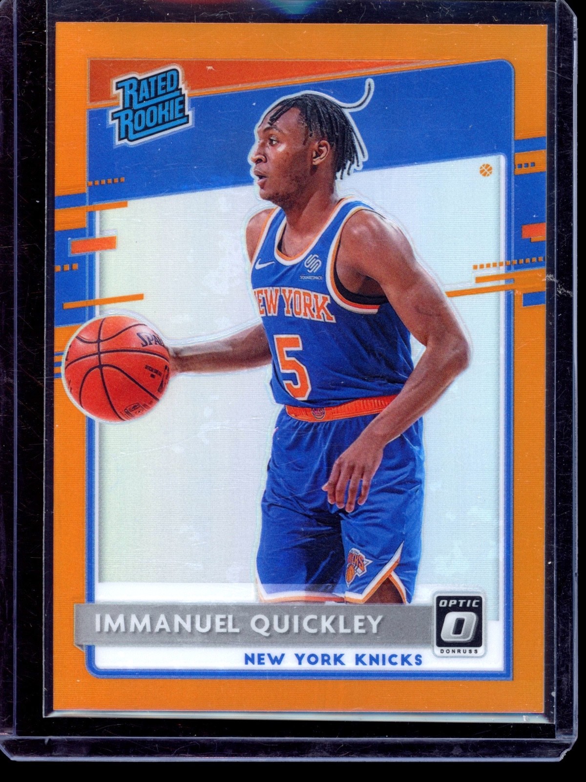 2020-21 Donruss Optic #175 Immanuel Quickley RC Rated Rookie Orange Prizm /199