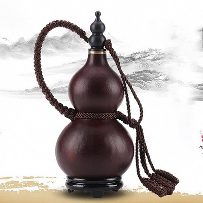 Kürbis Trinkflasche Chinesisch Charakteristisch Schnitzen Handwerk