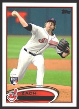 Zach McAllister #570 2012 Topps Cleveland IndiansRC Rookie
